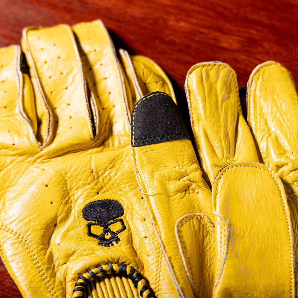 BOBHEAD - Protective Motorcycle Glove Shifter Blk MRK2 Yellow