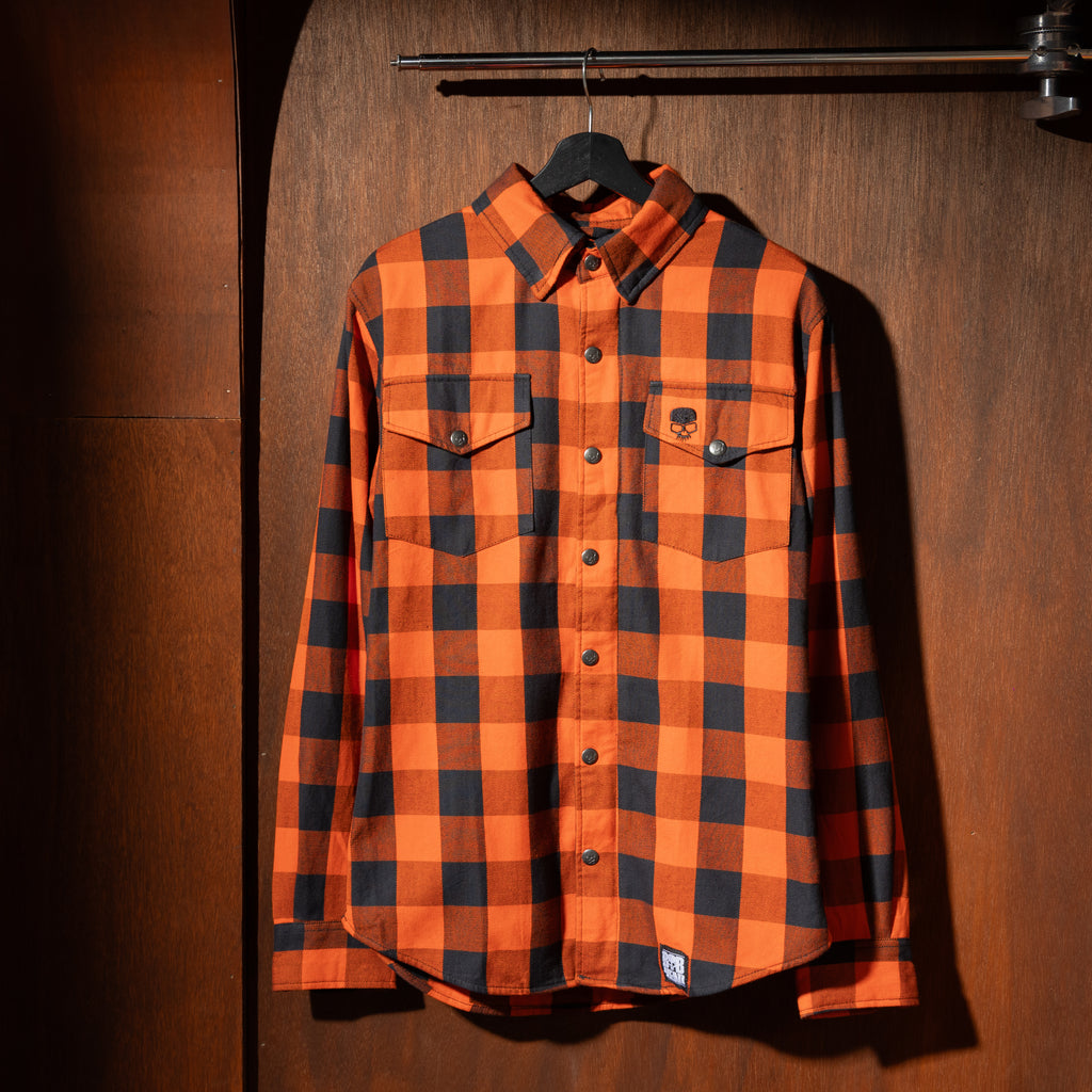 BOBHEAD - Casual County Shirt Orange/Black