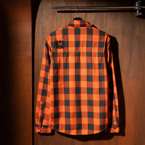 BOBHEAD - Casual County Shirt Orange/Black