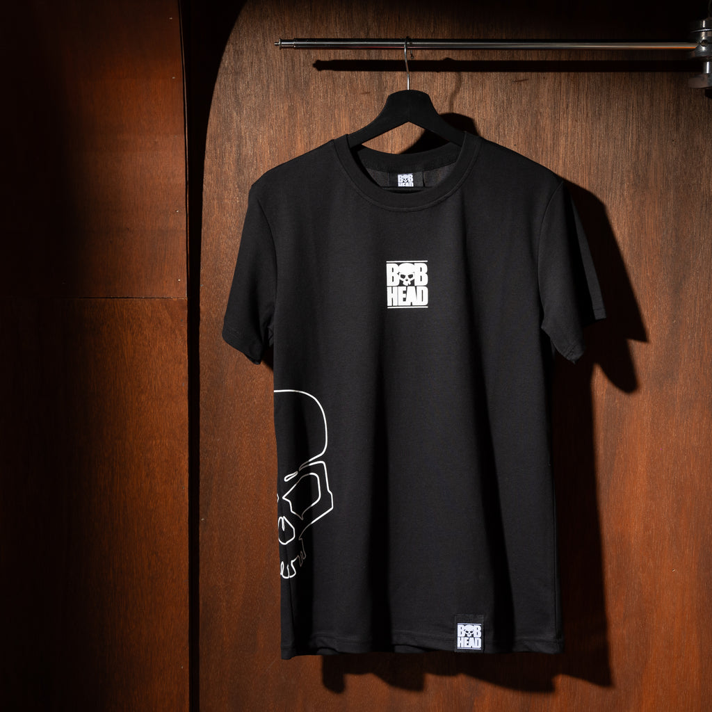 BOBHEAD - Rascal Tech Tee Side Skull Black