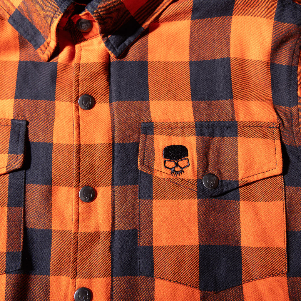 BOBHEAD - Casual County Shirt Orange/Black