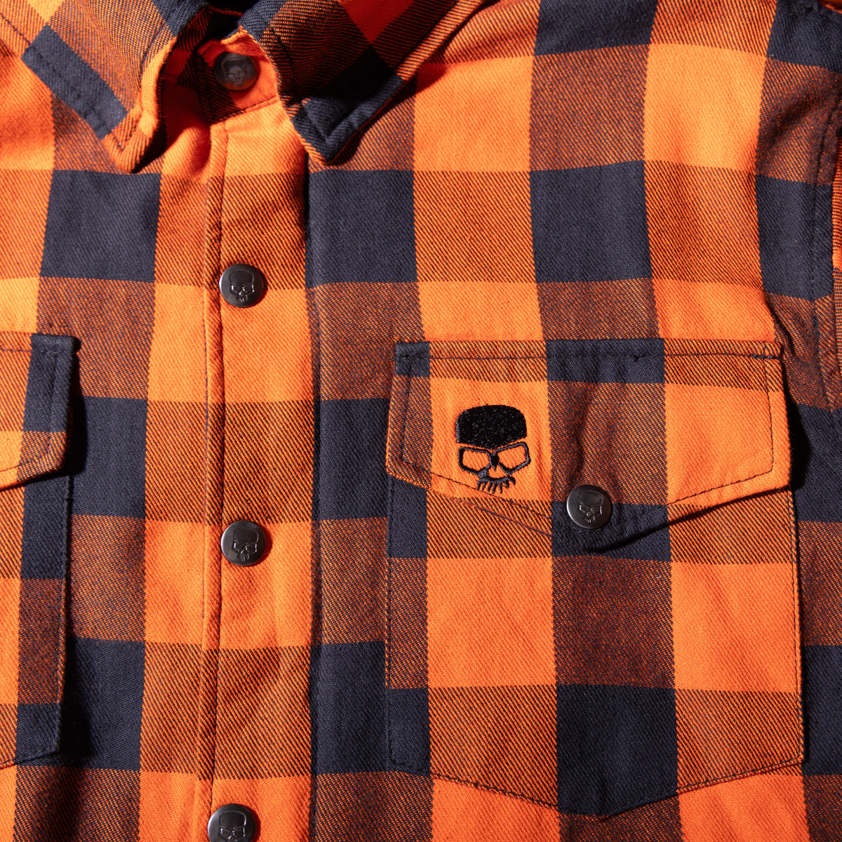 BOBHEAD - Casual County Shirt Orange/Black