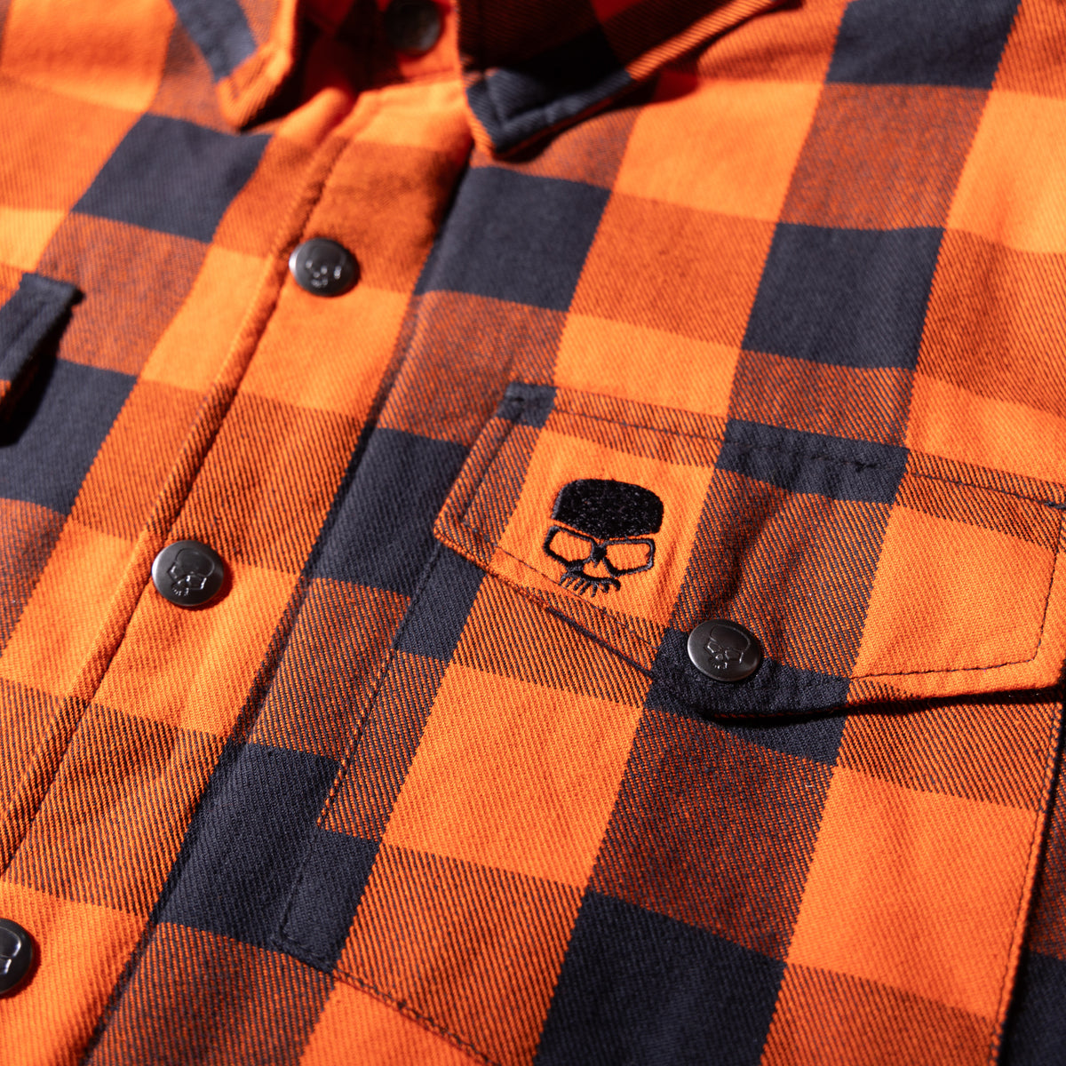 BOBHEAD - Casual County Shirt Orange/Black