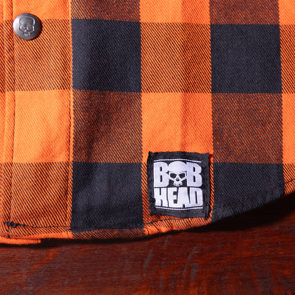 BOBHEAD - Casual County Shirt Orange/Black