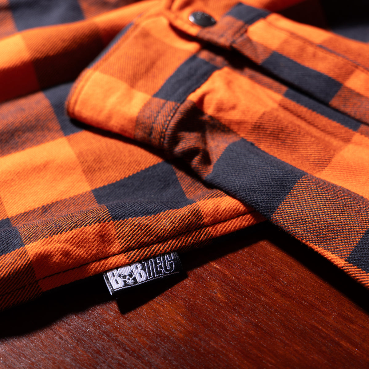BOBHEAD - Casual County Shirt Orange/Black