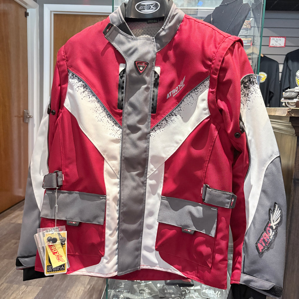 Men's Atrox Endura Textile Jacket - Grey/White/Red