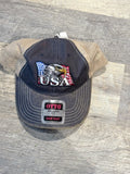 Trucker Hat - Eagle Head Flag USA