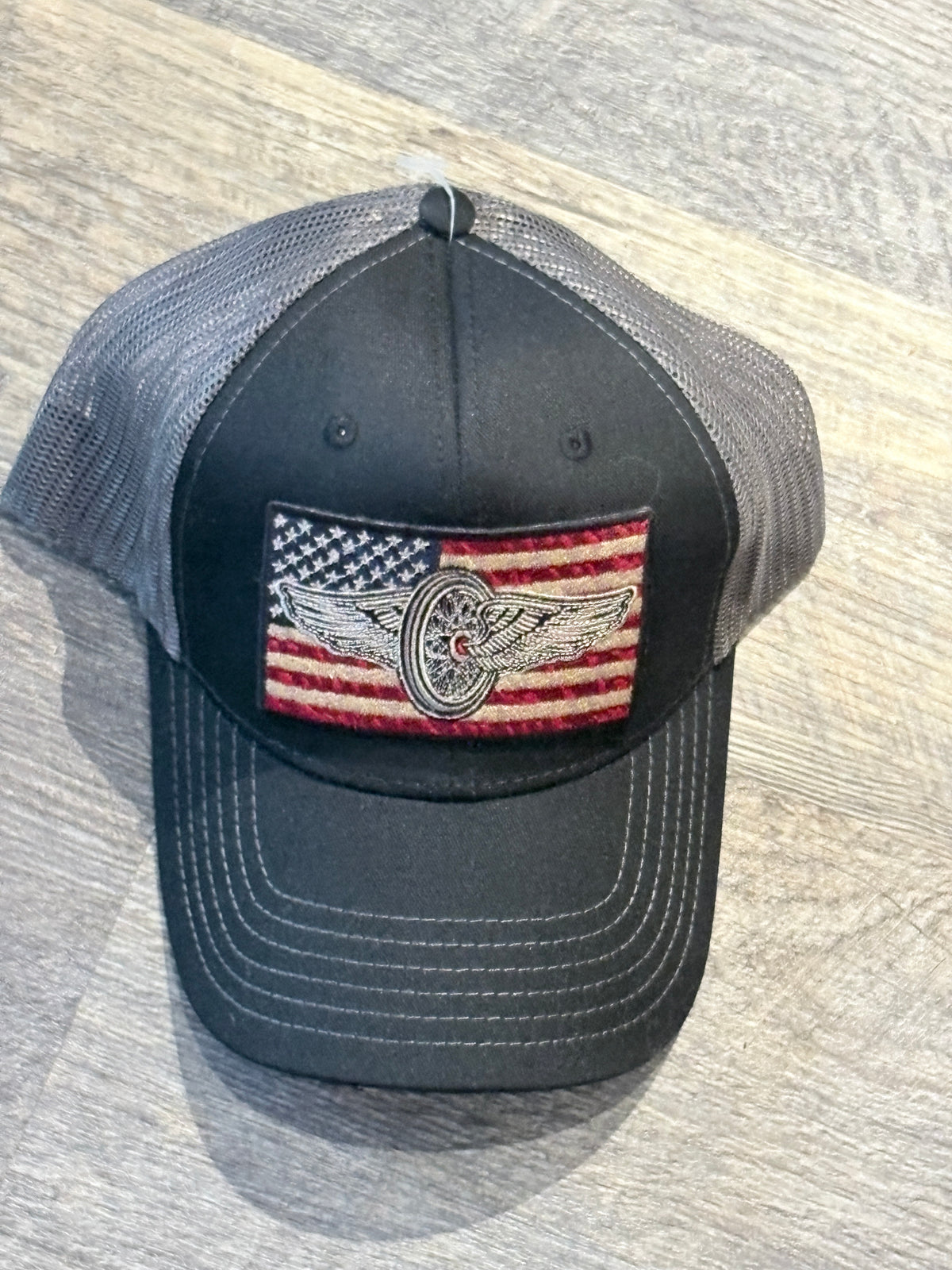 Trucker Hat - Flying Wheel Flag