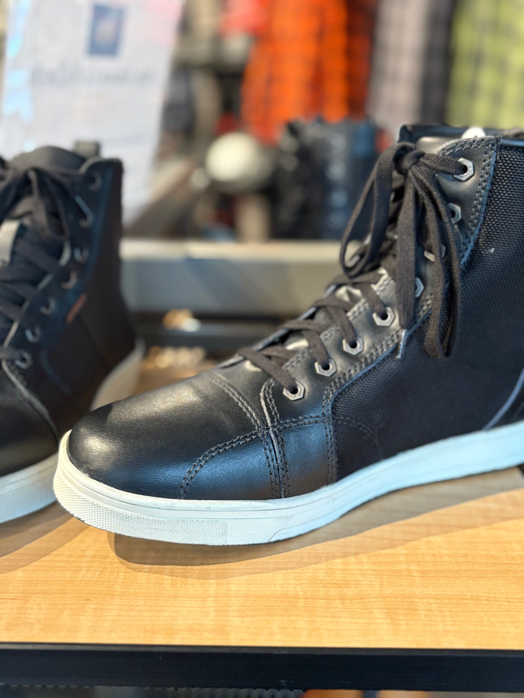 MBM9004WP-Black Leather Waterproof Riding Shoe