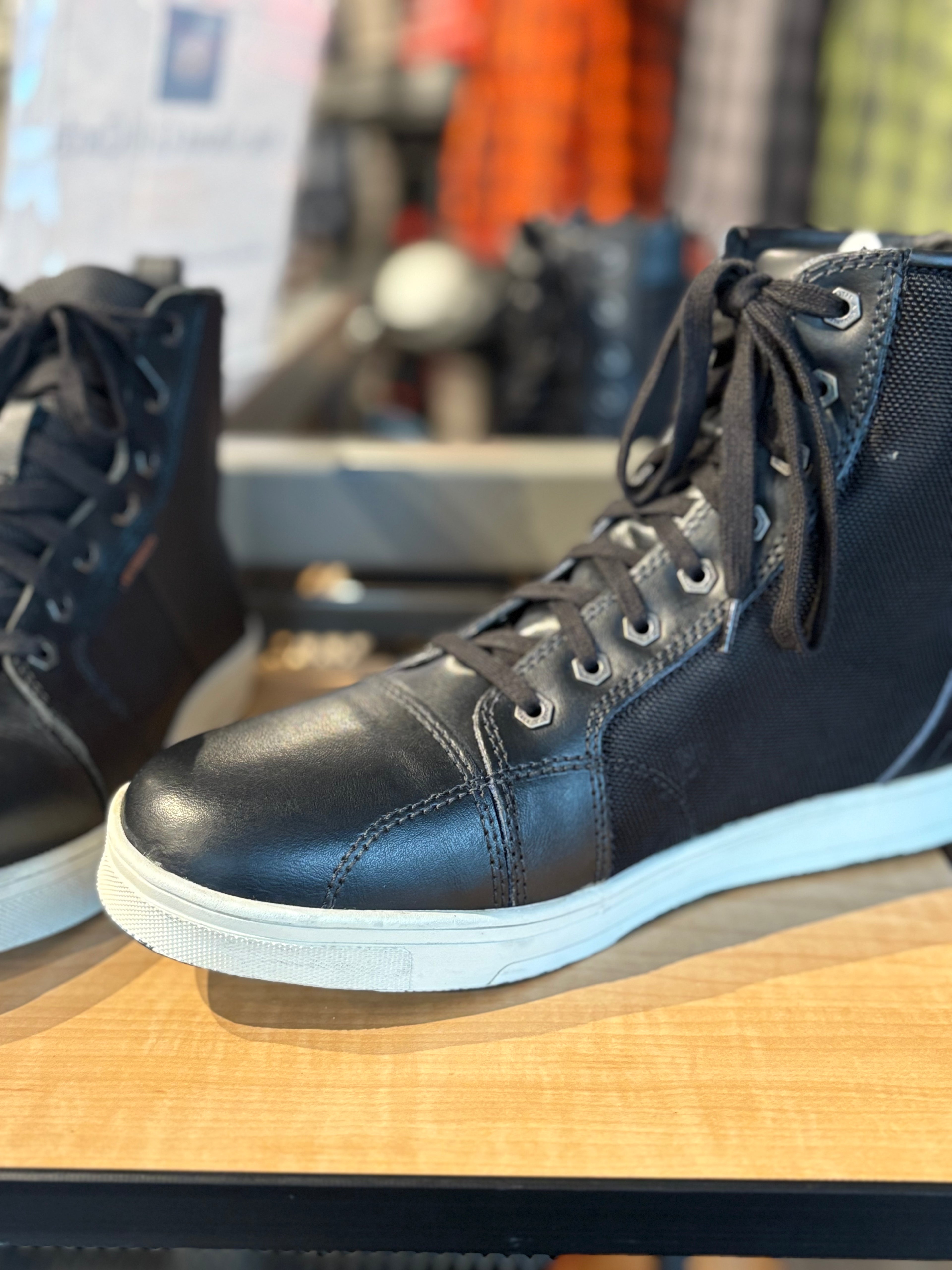MBM9004WP-Black Leather Waterproof Riding Shoe