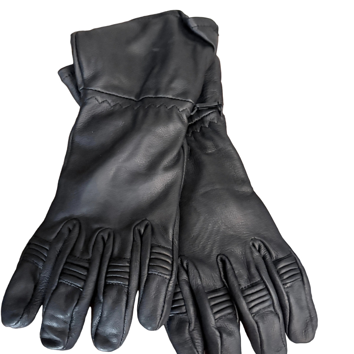 Gloves - Men's Gauntlet Thermal Lined Deerskin Motorcycle Gloves 110176