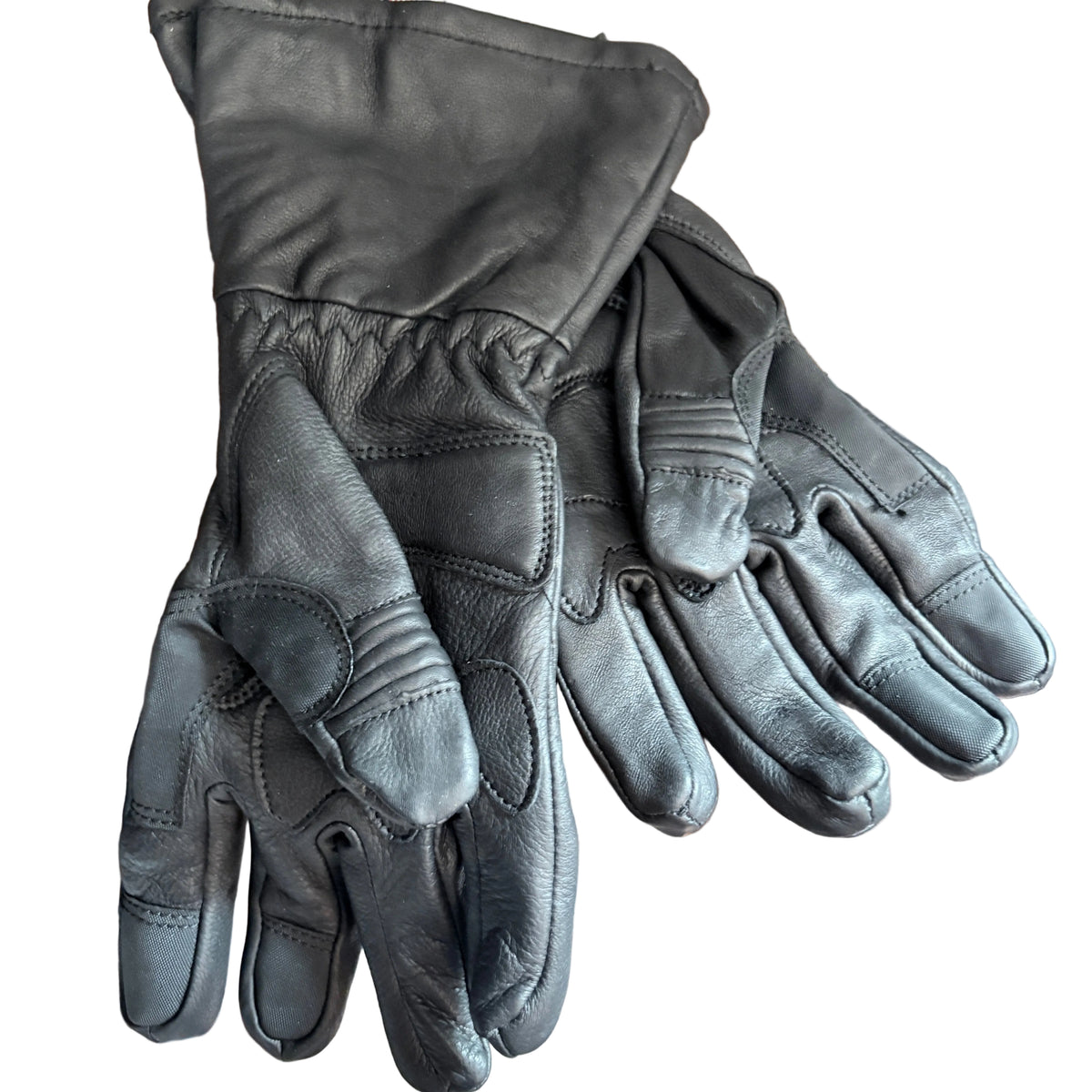 Gloves - Men's Gauntlet Thermal Lined Deerskin Motorcycle Gloves 110176