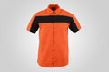 Shirt - Men's Mechanic SS With Pocket - Black/Orange